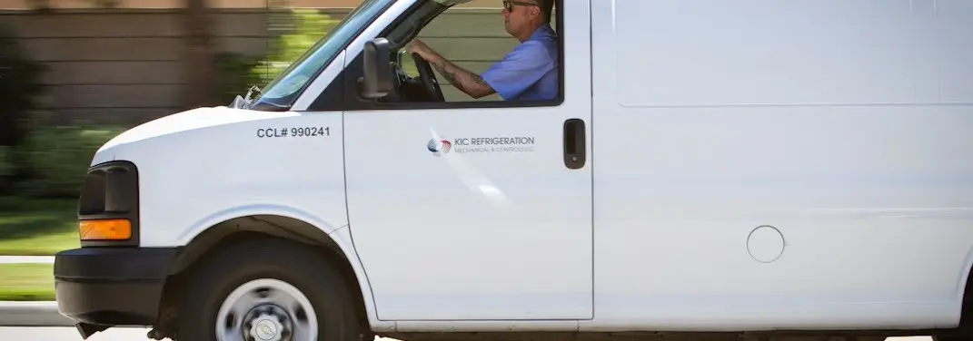 KIC Refrigeration service vehicle serving El Paso area